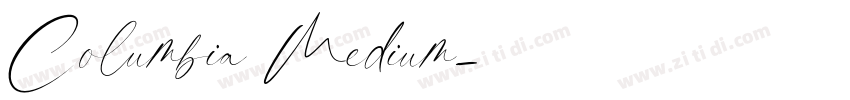 Columbia Medium字体转换